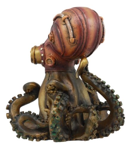 Ebros Gift Ebros Steampunk Giant Kraken Octopus Marauder Statue 5.5"Tall Deep Sea Military