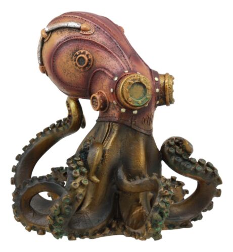 Ebros Gift Ebros Steampunk Giant Kraken Octopus Marauder Statue 5.5"Tall Deep Sea Military