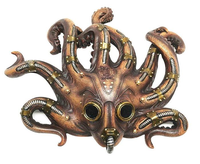 Ebros Gift Ebros Steampunk Kraken Octopus Soldier Mask Decorative Wall Plaque 11.25" Tall