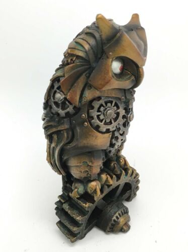 Ebros Gift Ebros Steampunk Nocturnal Messenger Spy Owl Figurine 6.75"H Paperweight Decor
