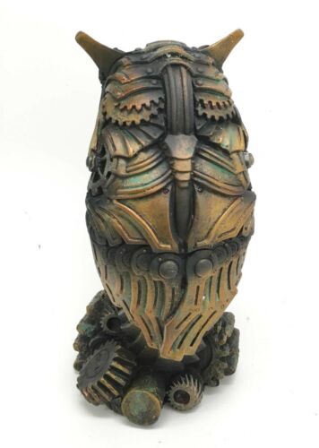 Ebros Gift Ebros Steampunk Nocturnal Messenger Spy Owl Figurine 6.75"H Paperweight Decor