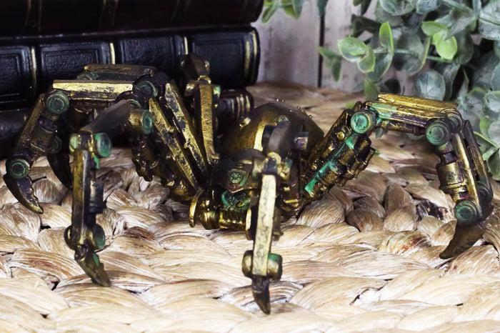 ebros gift Ebros Steampunk Robotic Spider Statue Cyborg Gargantuan Arachnid Tarantula Figurine