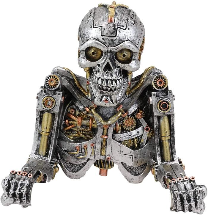 Ebros Gift Ebros Steampunk Rustic Gearwork Cyborg Robotic Skeleton Toilet Paper Holder