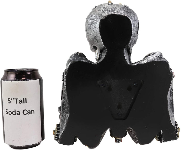 Ebros Gift Ebros Steampunk Rustic Gearwork Cyborg Robotic Skeleton Toilet Paper Holder