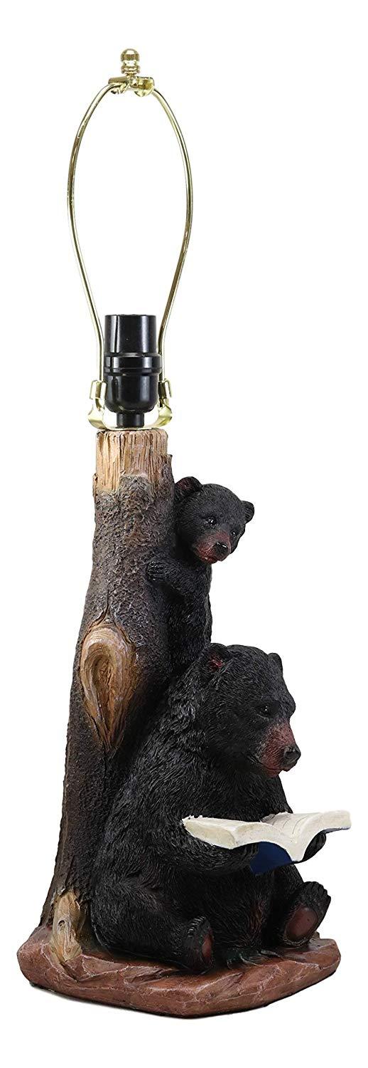 Ebros Gift Ebros Story Time Fable Mother Bear Reading Book To Her Cub By Tree Table Lamp