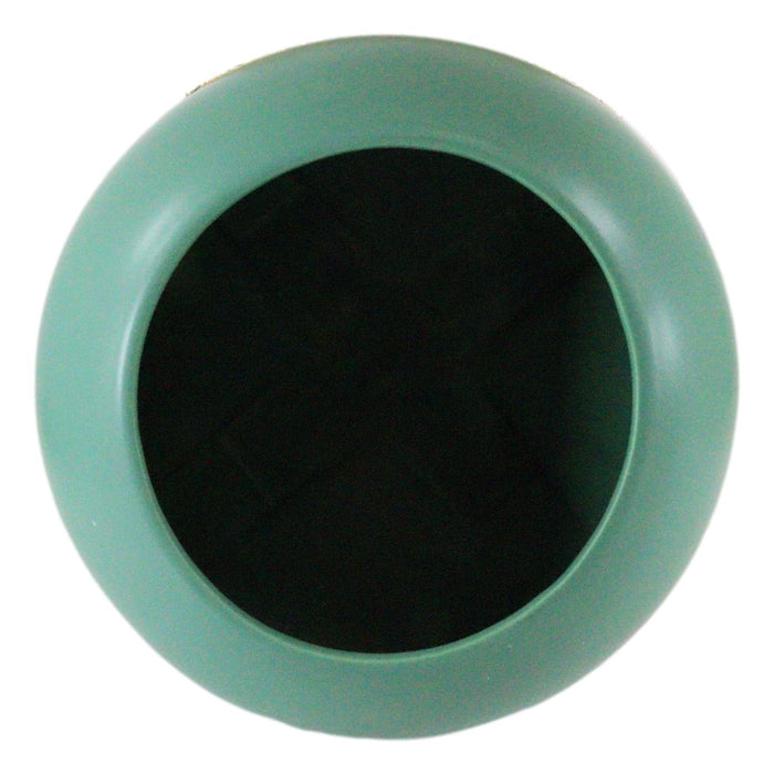 Ebros Gift Ebros Teco Art Pottery By Frank Lloyd Wright Contemporary Satin Green Orb Vase Decor