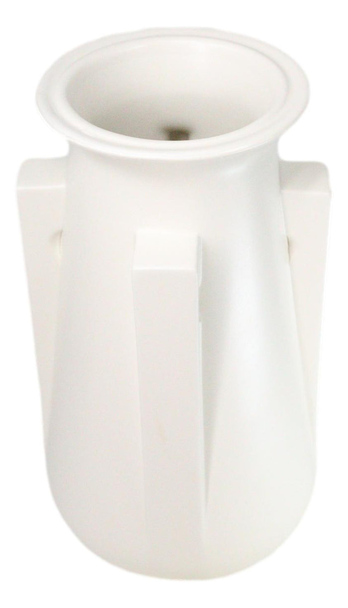 Ebros Gift Ebros Teco Art Pottery By Frank Lloyd Wright Matte Vase (Buttress 4 - White)