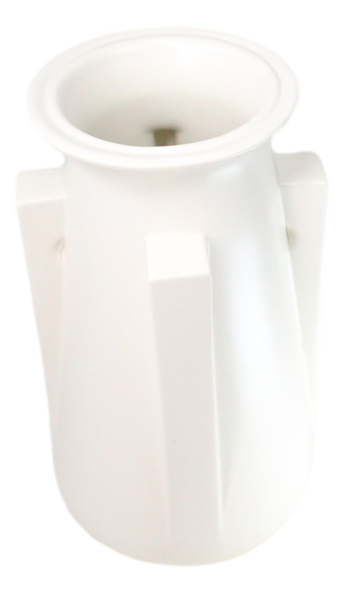 Ebros Gift Ebros Teco Art Pottery By Frank Lloyd Wright Matte Vase (Buttress 4 - White)