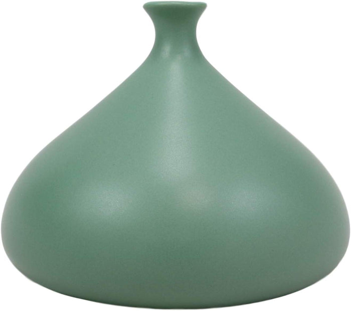 Ebros Gift Ebros Teco Art Pottery By Frank Lloyd Wright Matte Glaze Vase (Kiss - Green)