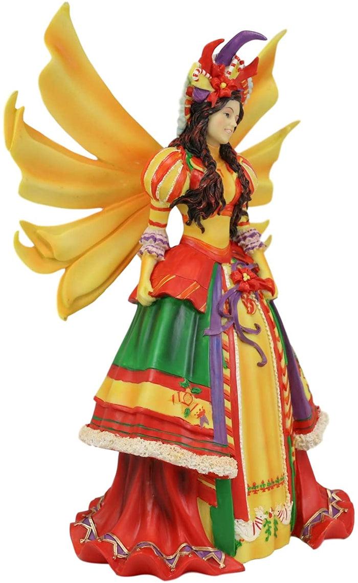Ebros Gift Ebros Teri Rosario Fairy Queen Of Masquerade Winter Fairy Statue 11.25" Tall