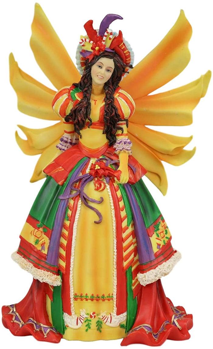 Ebros Gift Ebros Teri Rosario Fairy Queen Of Masquerade Winter Fairy Statue 11.25" Tall