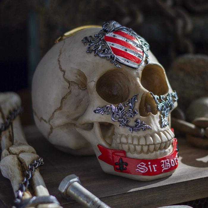 ebros gift Ebros The Knights of The Round Table King Arthur Skulls Sir Bors Skull Figurine