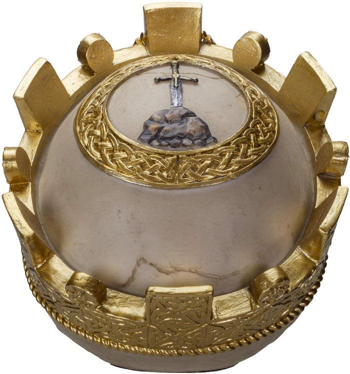 Ebros Gift Ebros The Knights Of The Round Table Skulls King Arthur Resin Skull Figurine
