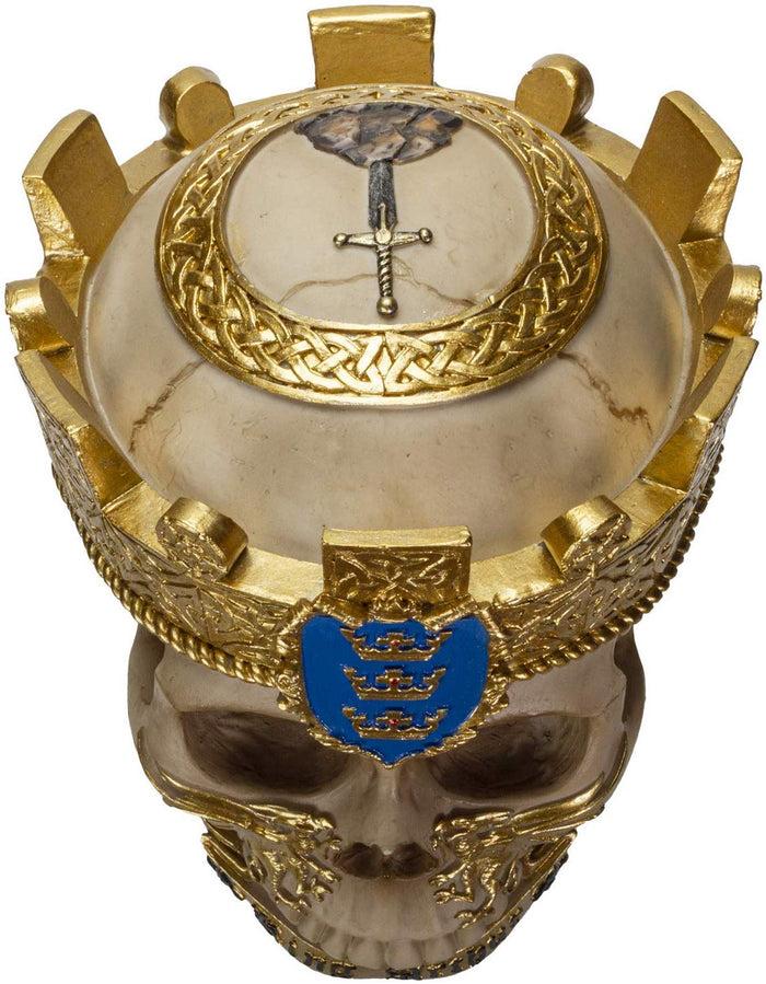 Ebros Gift Ebros The Knights Of The Round Table Skulls King Arthur Resin Skull Figurine