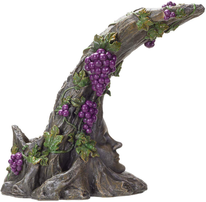 Ebros Gift Ebros The Tree Goddess Wine And Glass Holder Resin Figurine Statue 11.5" H Decor