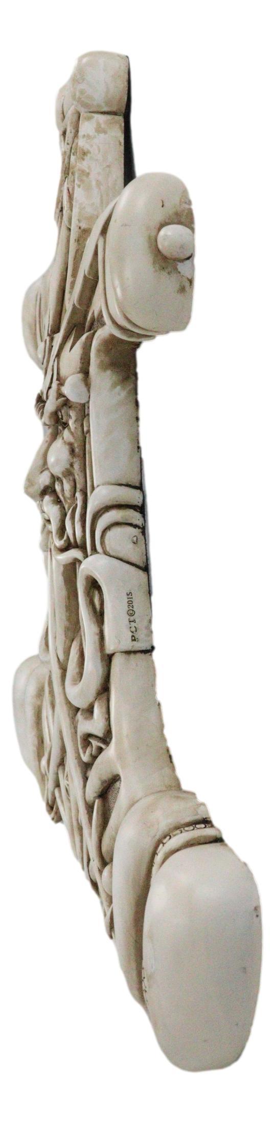 Ebros Gift Ebros Thor Hammer Wall Decor Viking God Thor Bone Mjolnir Wall Plaque Thunder God Avatar Figurine Collectible