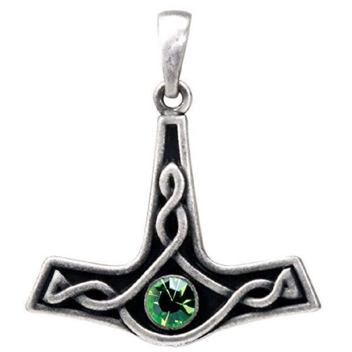 Ebros Gift Ebros Thor's Hammer Pendant Collectible Medallion Necklace Accessory Jewelry