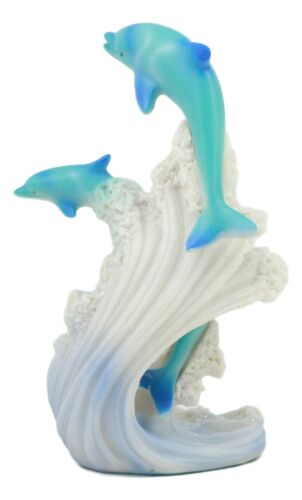 Ebros Gift Ebros Three Bottlenose Dolphins Leaping Out Of The Waves Statue 6.25"Tall