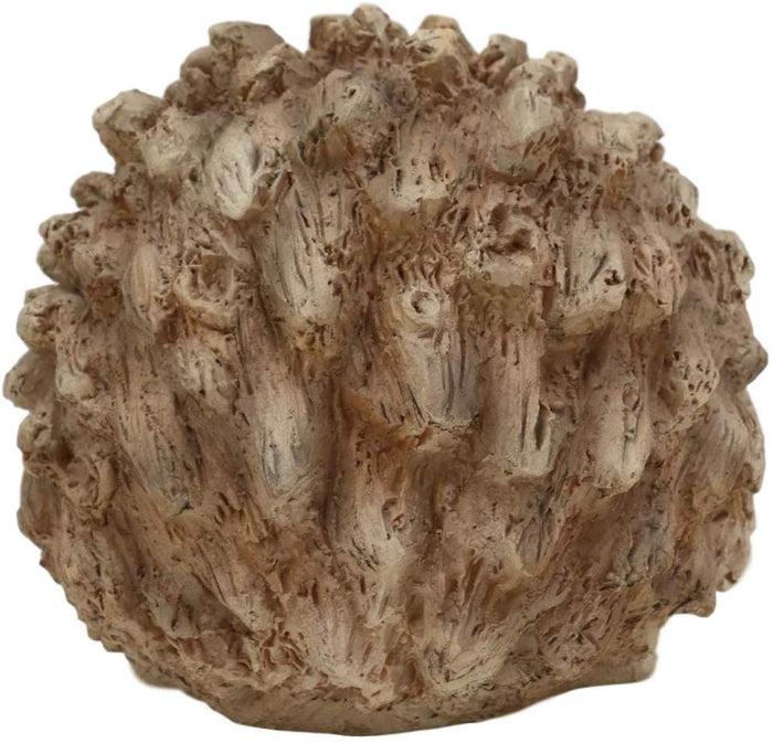Ebros Gift Ebros Tiki Totem Baby Hedgehog Garden Resin Statue 5.75"L Faux Driftwood Finish