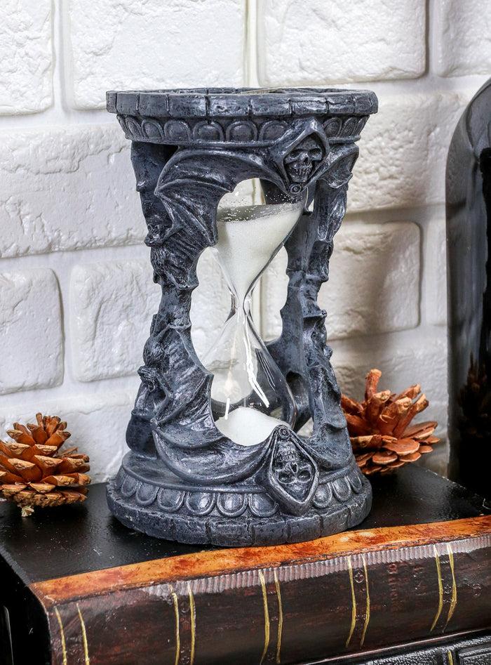 ebros gift Ebros Time Waits For No Man Grim Reaper Vampire Bats Invertible Sand Timer Figurine