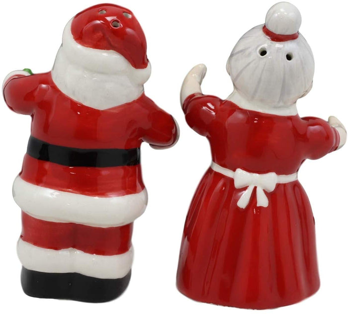 Ebros Gift Ebros 'Tis The Season Mr And Mrs Santa Claus Magnetic Salt And Pepper Shakers