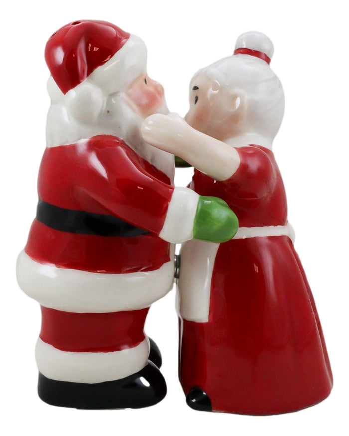 Ebros Gift Ebros 'Tis The Season Mr And Mrs Santa Claus Magnetic Salt And Pepper Shakers