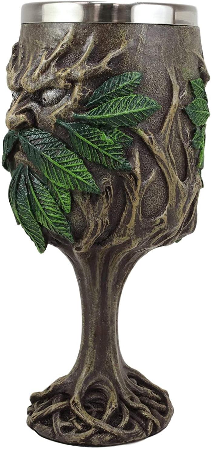 Ebros Gift Ebros Tree Forest Spirit Ent Greenman Deity Wine Goblet Chalice Cup Figurine 7oz