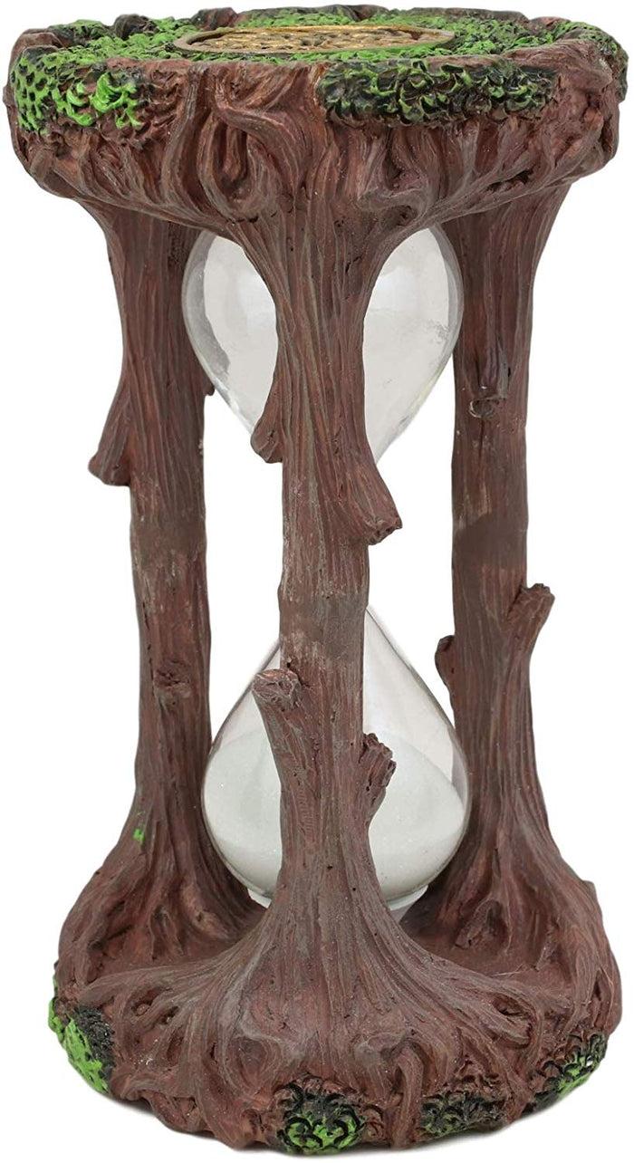 Ebros Gift Ebros Tree Of Life With Round Celtic Knotwork Insignia Pillar Sandtimer 6.25" H