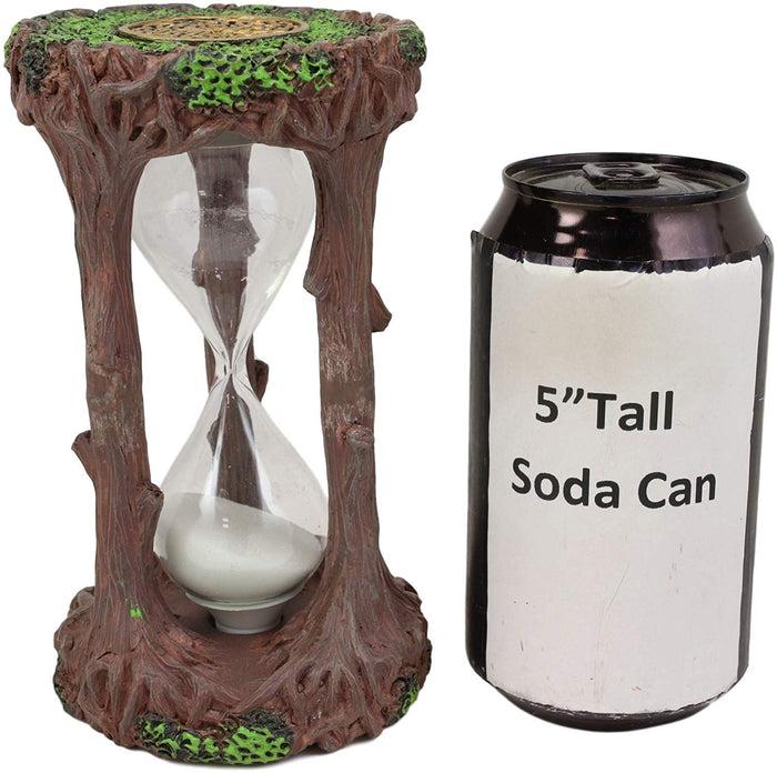 Ebros Gift Ebros Tree Of Life With Round Celtic Knotwork Insignia Pillar Sandtimer 6.25" H