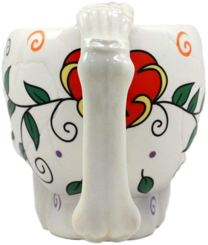 Ebros Gift Ebros Tribal Day Of The Dead Love Lock Sugar Skull Drink Coffee Mug Cup Ceramic
