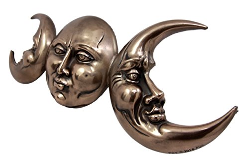 Ebros Gift Ebros Triple Goddess Moon Mother Maiden Crone Hanging Wall Decor Sculpture Plaque Figurine 15.25"H