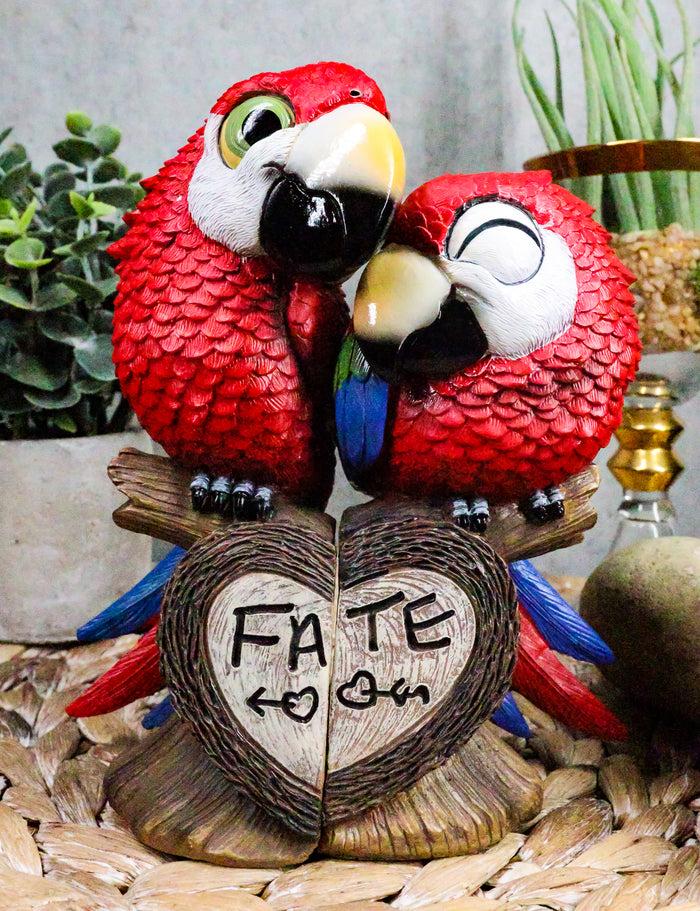 ebros gift Ebros Tropical Rainforest Lovers Paradise Birds Scarlet Macaw Couple Statues