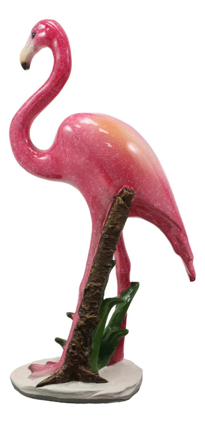 Ebros Gift Ebros Tropical Rainforest Paradise Pink Flamingo Bird Decorative Statue 8"H
