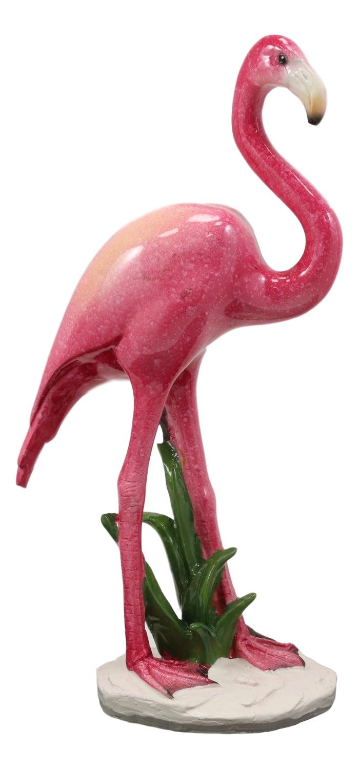 Ebros Gift Ebros Tropical Rainforest Paradise Pink Flamingo Bird Decorative Statue 8"H