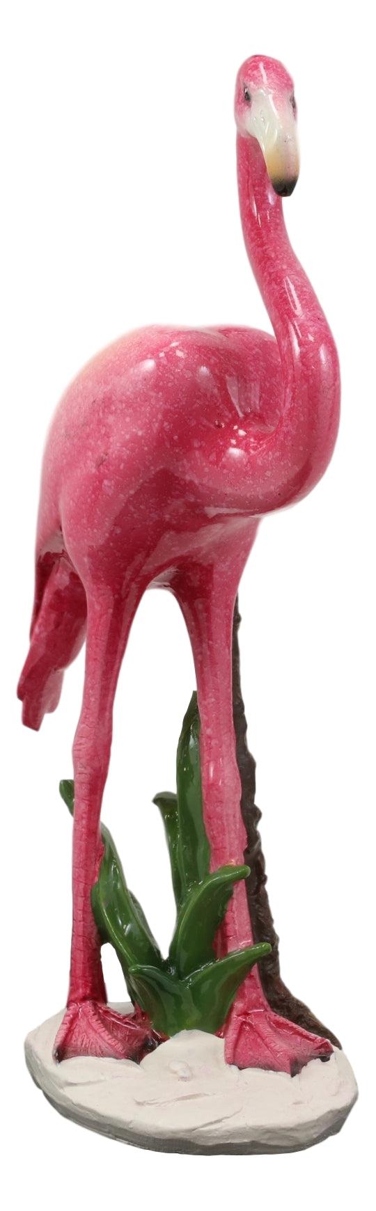 Ebros Gift Ebros Tropical Rainforest Paradise Pink Flamingo Bird Decorative Statue 8"H