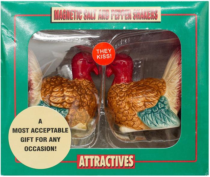 Ebros Gift Ebros Turkey Magnetic Ceramic Salt & Pepper Shakers Thankgiving Seasonal Decor