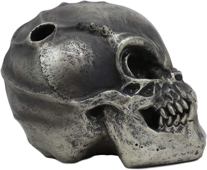 Ebros Gift Ebros UFO Aqua Aeon Alien Invader Skull Statue 6.5" Long Skeleton Head Decor
