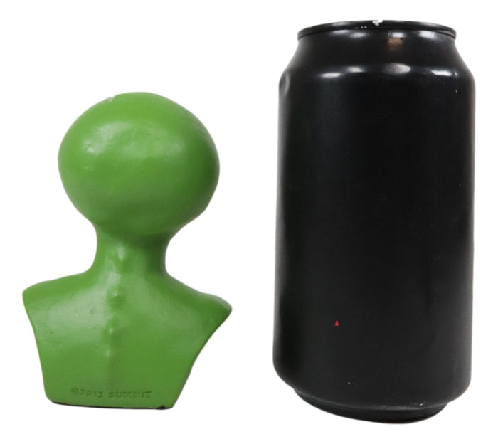 Ebros Gift Ebros UFO Green Extraterrestrial ET Roswell Alien Head Bust Skull Figurine Collectible