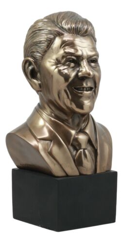 Ebros Gift Ebros US President Ronald Reagan Bust Statue 9.25"Tall Patriotic Memorial Reaganomics