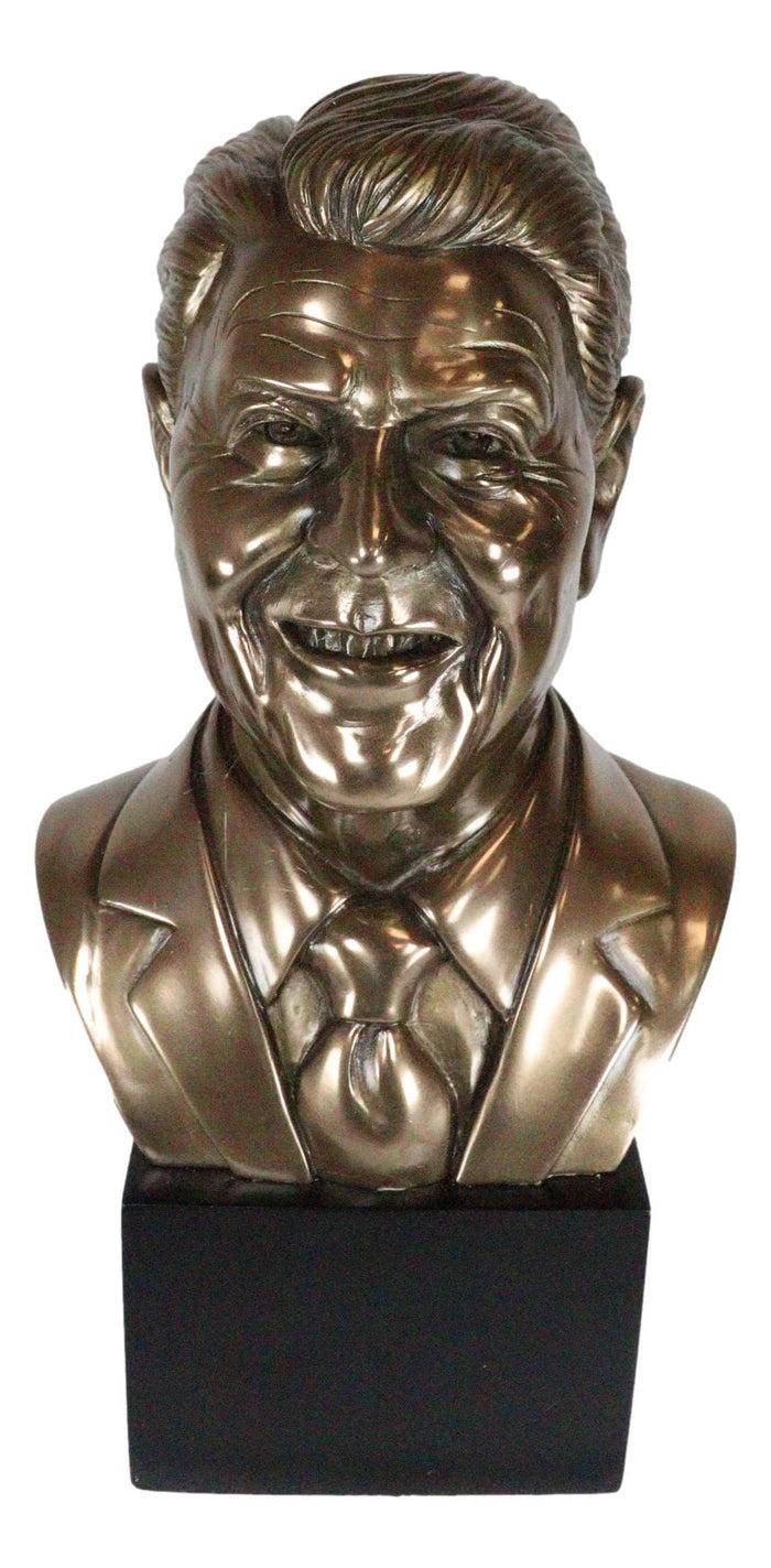 ebros gift Ebros US President Ronald Reagan Bust Statue 9.25"Tall Patriotic Memorial Reaganomics