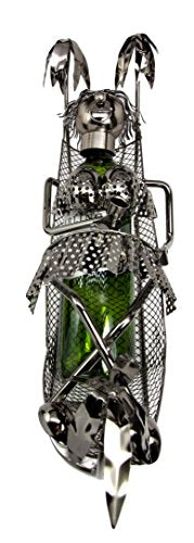 Ebros Gift Ebros Vacation By The Beach Bikini Girl On Hammock Hand Made Metal Wine Bottle Holder