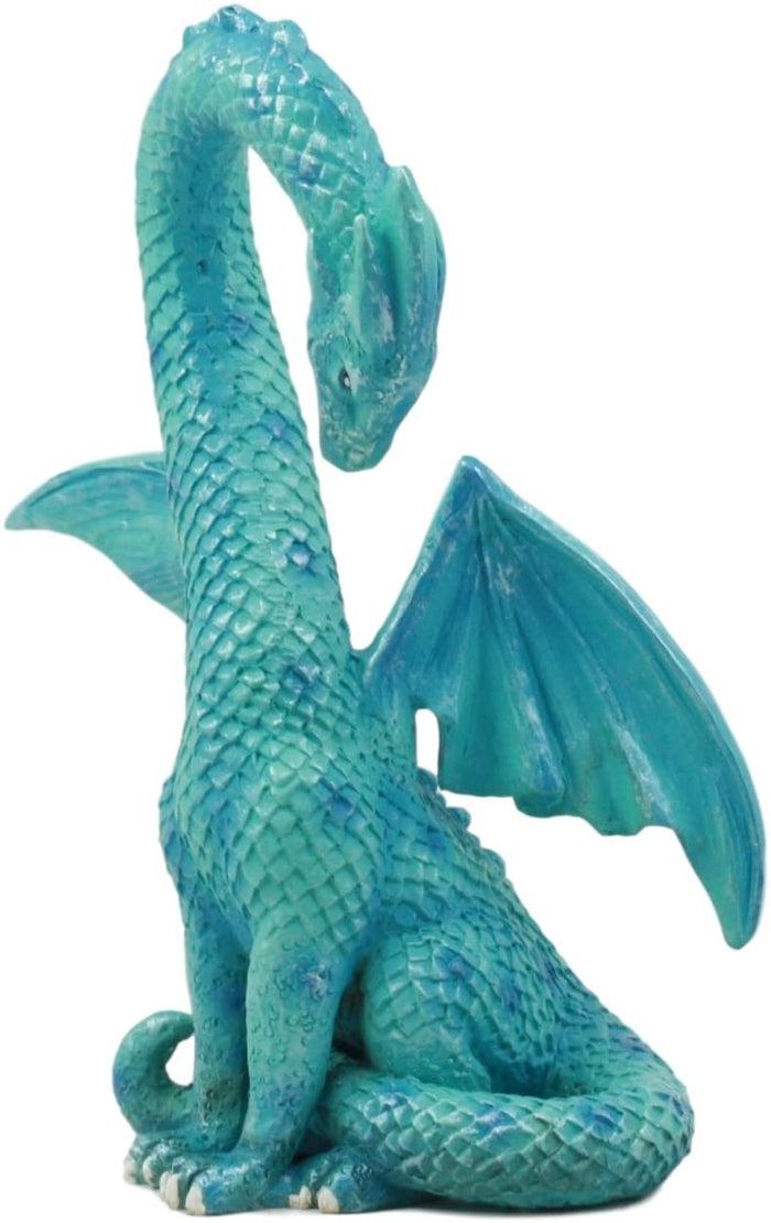 Ebros Gift Ebros Valentine Cupid Love Blue Dragon Figurine 5.5"Tall Romantic Male Dragon