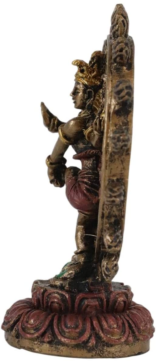 Ebros Gift Ebros Vastu God Lord Shiva Nataraja Fire Wheel Cosmic Dance Miniature Figurine