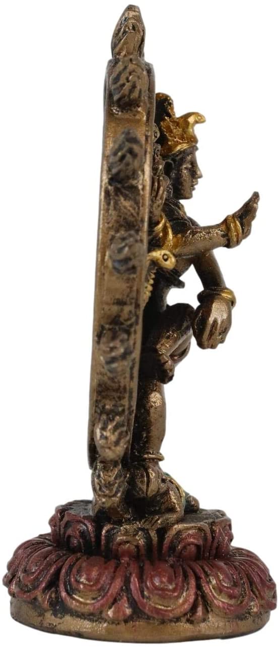 Ebros Gift Ebros Vastu God Lord Shiva Nataraja Fire Wheel Cosmic Dance Miniature Figurine