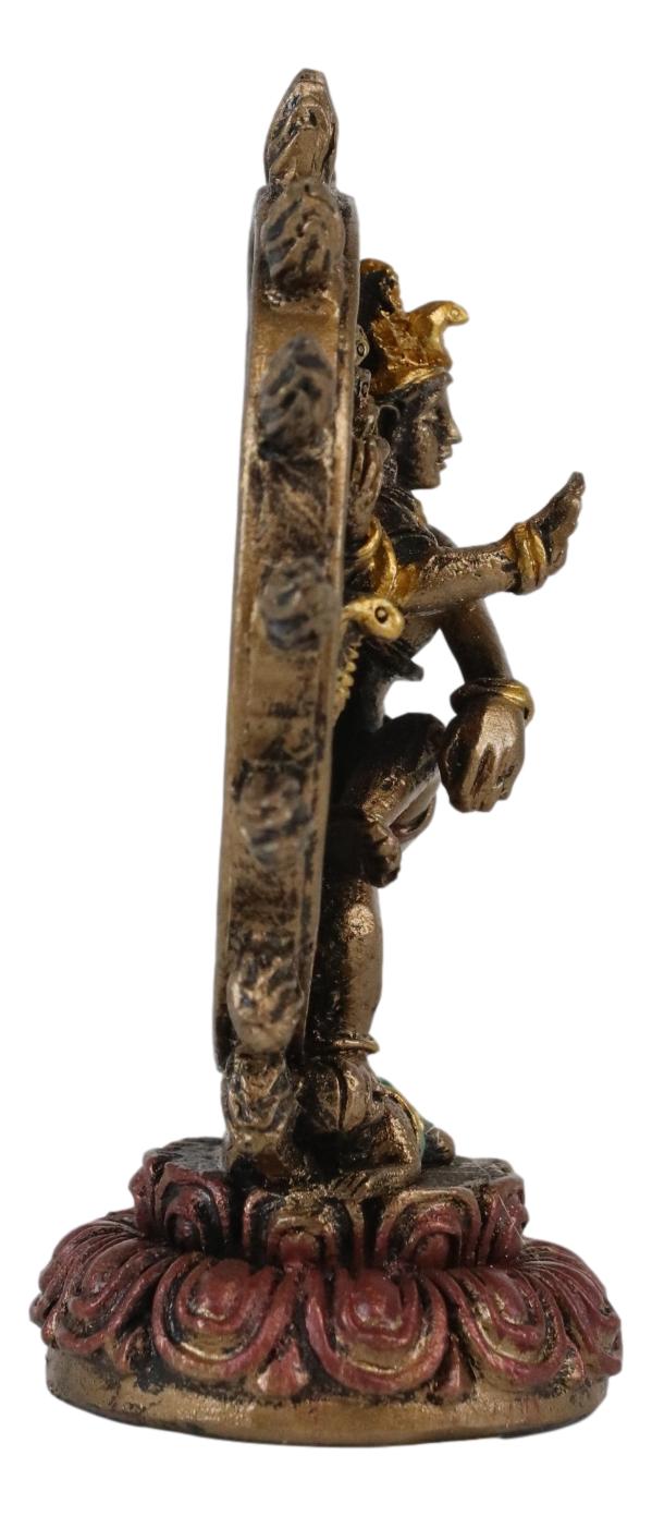 Ebros Gift Ebros Vastu God Lord Shiva Nataraja Fire Wheel Cosmic Dance Miniature Figurine