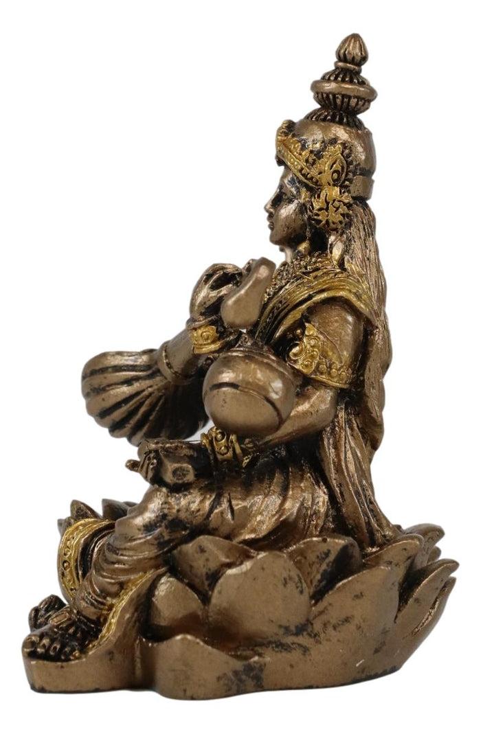 Ebros Gift Ebros Vastu Hindu Goddess Saraswati Seated On Lotus Playing Veena Guitar Statue