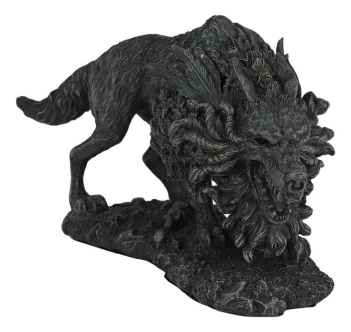 Ebros Gift Ebros Viking Norse Mythology Fenrir Vánagandr Giant Wolf Figurine Poetic Edda Statue