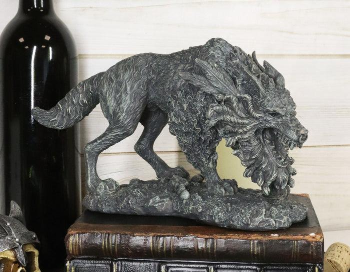 ebros gift Ebros Viking Norse Mythology Fenrir Vánagandr Giant Wolf Figurine Poetic Edda Statue