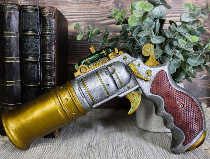 ebros gift Ebros Vintage Design Decorative Steampunk Gun Pistol Prototype Figurine 8" L