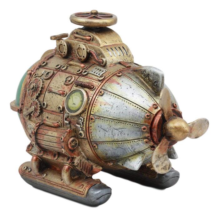 Ebros Gift Ebros Vintage Design Holmes Nautilus Steampunk Submarine LED Night Light Statue 7.5"L